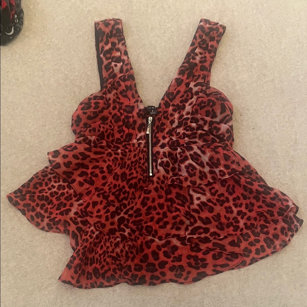Leopard Print Sleeveless Top